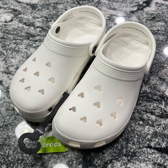 Disney Parks Mickey ears Crocs White M10/W12 - Picture 9 of 12
